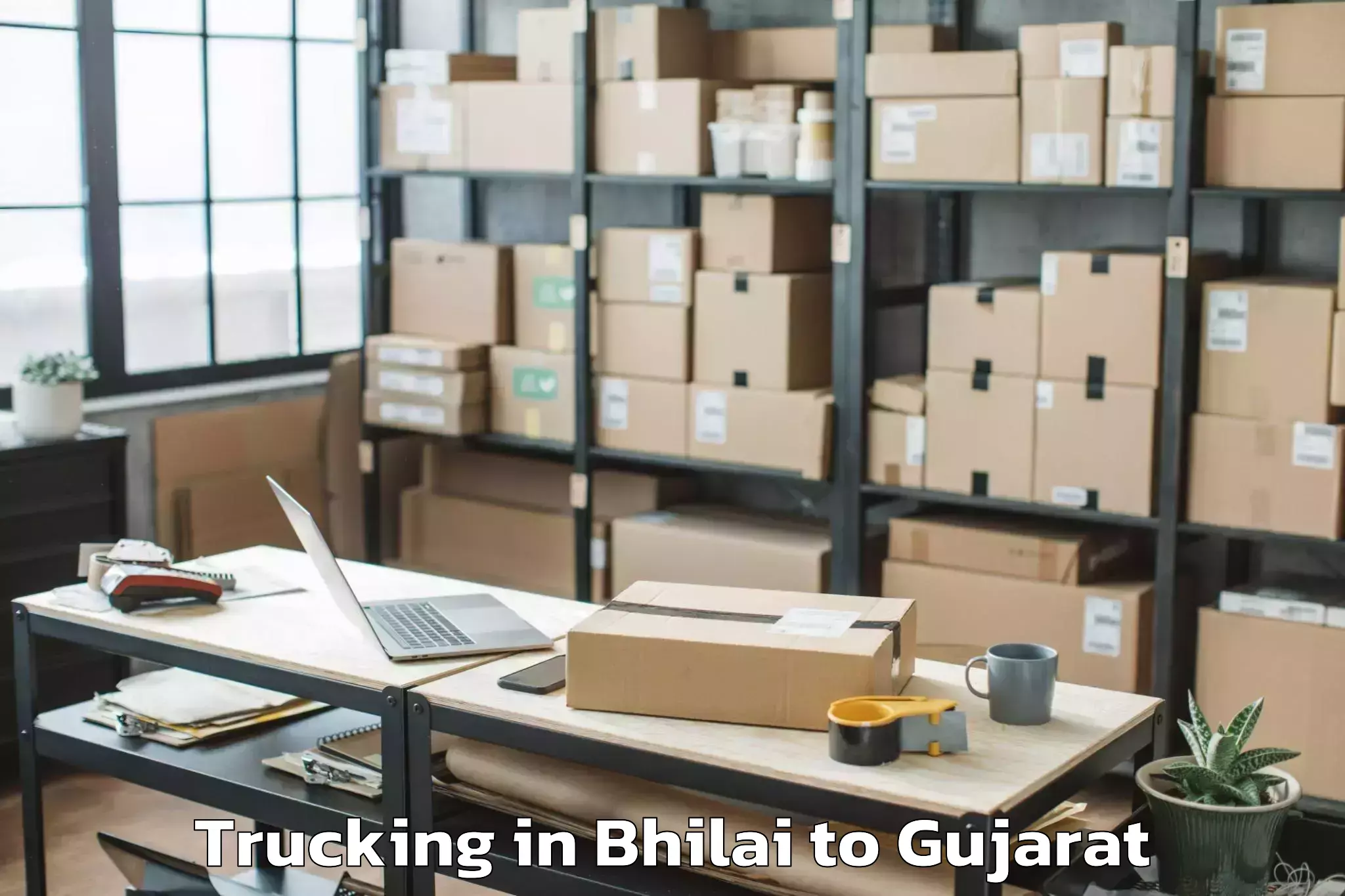 Get Bhilai to Vansda Trucking